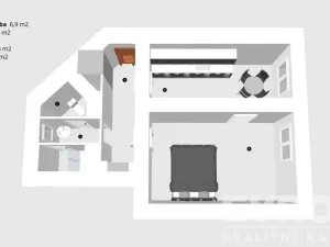 Pronájem bytu 1+1, Havlíčkův Brod, Bezručova, 46 m2