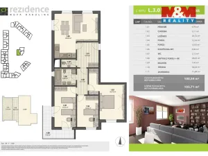 Prodej bytu 4+kk, Ostrava, Na Prádle, 105 m2