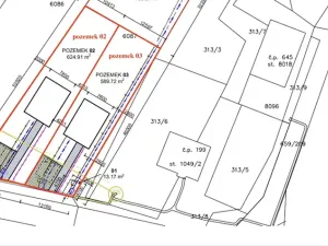 Prodej pozemku pro bydlení, Březí, 625 m2