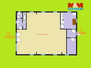 Prodej obchodního prostoru, Zruč nad Sázavou, Poštovní, 117 m2