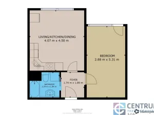 Pronájem bytu 2+kk, Jablonec nad Nisou, Vysoká, 42 m2