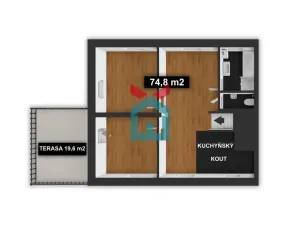Prodej bytu 3+kk, Praha - Lochkov, K Lahovské, 75 m2