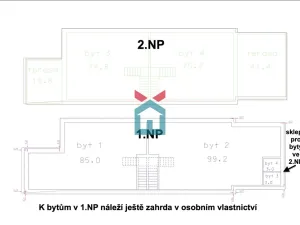 Prodej bytu 3+kk, Praha - Lochkov, K Lahovské, 75 m2