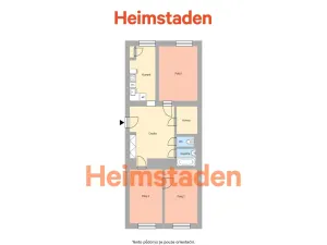 Pronájem bytu 3+1, Havířov - Město, Marxova, 69 m2