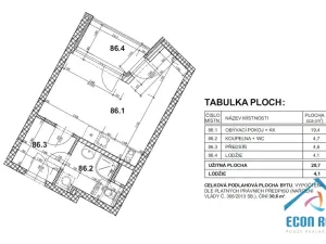 Pronájem bytu 1+kk, Praha - Chodov, Drahňovická, 32 m2