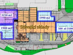 Pronájem skladu, Hýskov, Na Břasích, 1000 m2