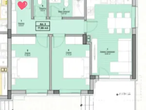 Prodej bytu 3+kk, Nesebar, Bulharsko, 76 m2