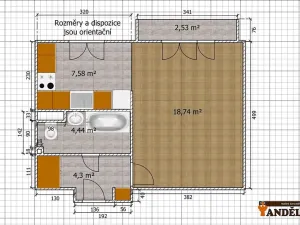 Pronájem bytu 1+1, Havířov, Okrajová, 35 m2