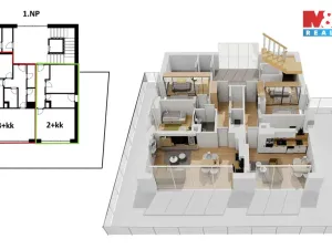 Prodej činžovního domu, Praha - Libeň, Valčíkova, 709 m2