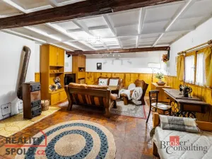 Prodej chaty, Týn nad Vltavou - Hněvkovice na levém břehu Vltavy, 80 m2