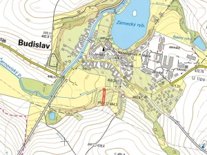 Prodej zahrady, Budislav, 1225 m2