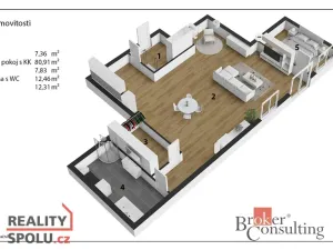 Prodej bytu 2+kk, Kladno - Kročehlavy, Arménská, 120 m2