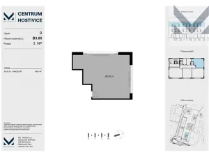 Prodej kanceláře, Hostivice, Čsl. armády, 45 m2