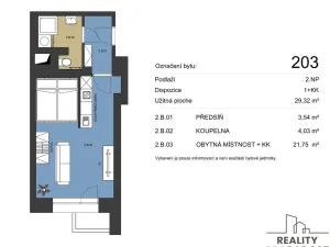 Prodej bytu 1+kk, Brno, Bratislavská, 32 m2