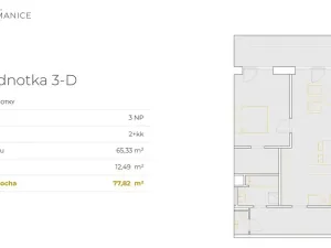 Prodej bytu 2+kk, České Budějovice, K. Šatala, 64 m2