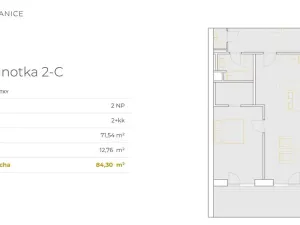 Prodej bytu 2+kk, České Budějovice, K. Šatala, 64 m2