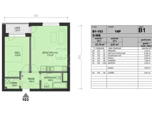Prodej bytu 2+kk, Praha - Uhříněves, Oty Bubeníčka, 51 m2