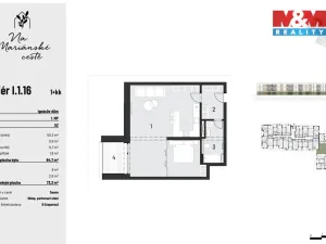 Prodej bytu 2+kk, Brandýs nad Labem-Stará Boleslav, Dřevčická, 65 m2