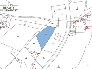 Prodej pozemku pro bydlení, Krupka - Horní Krupka, 1397 m2