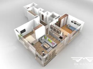 Pronájem bytu 3+kk, Praha - Nusle, Nad studánkou, 74 m2