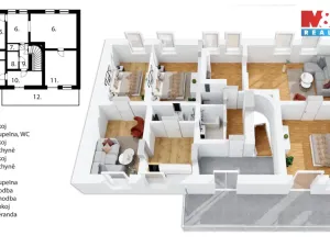 Prodej bytu 3+1, Červený Kostelec, Jiráskova, 93 m2