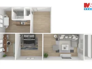 Pronájem bytu 3+1, Poběžovice, Budovatelů, 69 m2