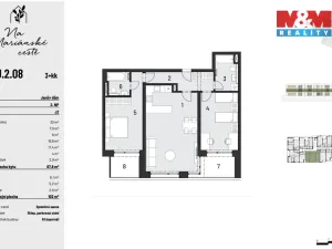 Prodej bytu 3+kk, Brandýs nad Labem-Stará Boleslav, Dřevčická, 88 m2
