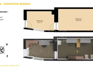 Pronájem kanceláře, Beroun - Beroun-Město, Plzeňská, 23 m2