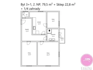 Prodej bytu 3+1, Olomouc, Růženy Svobodové, 77 m2