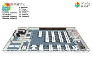 Pronájem kanceláře, Zdice - Černín, 525 m2