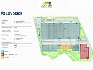 Pronájem skladu, Lovosice, 8330 m2
