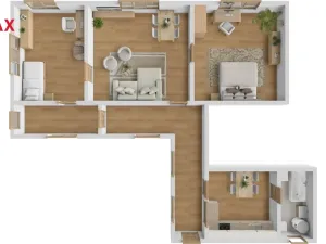 Pronájem bytu 3+1, Nová Paka, Masarykovo náměstí, 93 m2