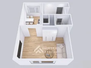 Pronájem bytu 1+1, Boskovice, Hybešova, 46 m2