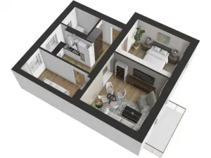 Prodej bytu 3+1, Zlín, Padělky I, 58 m2