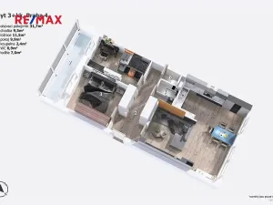 Prodej bytu 3+kk, Praha - Krč, Na strži, 69 m2