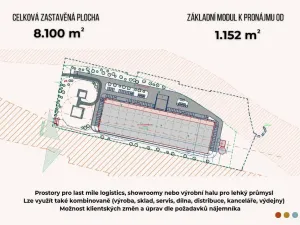 Pronájem skladu, Ostrava - Slezská Ostrava, Podzámčí, 1152 m2