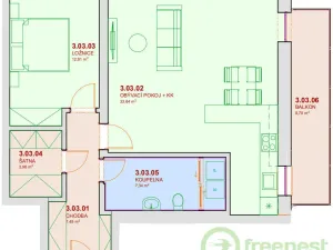 Pronájem bytu 2+kk, Opatovice nad Labem, Žákova, 76 m2