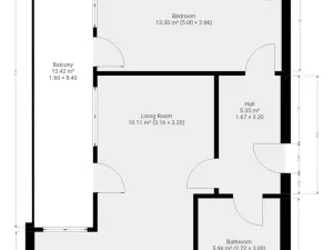 Pronájem bytu 2+kk, Praha - Letňany, Pavla Beneše, 52 m2