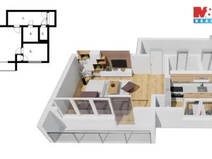 Prodej bytu 1+1, Kutná Hora, Na Studních, 32 m2