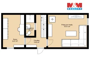 Prodej rodinného domu, Jemnice, Zámecká, 80 m2