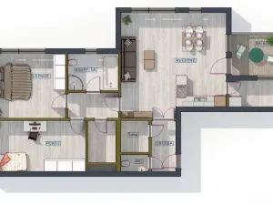 Prodej bytu 3+kk, Tábor - Čekanice, Fibichova, 94 m2