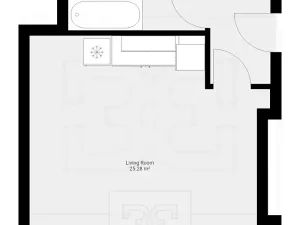 Pronájem bytu 1+kk, Praha - Vršovice, Krymská, 35 m2