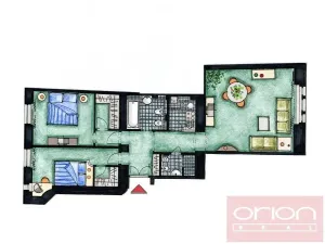 Pronájem bytu 3+1, Praha - Nové Město, Odborů, 87 m2