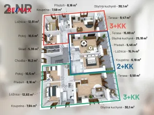 Prodej bytu 3+kk, Třeština, 74 m2