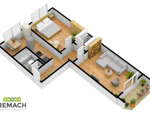 Pronájem bytu 2+1, Uherské Hradiště, Štěpnická, 61 m2