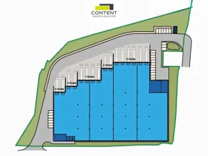Pronájem skladu, Kozomín, 3800 m2