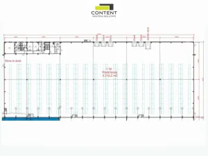 Pronájem skladu, Lovosice, Průmyslová, 4129 m2