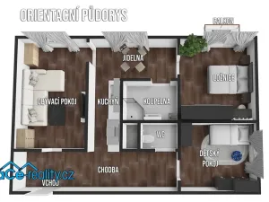 Pronájem bytu 3+1, Rychnov nad Kněžnou, Na Trávníku, 78 m2