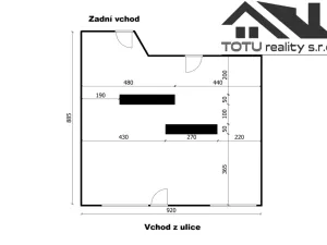 Pronájem obchodního prostoru, Jaroměř, Svat. Čecha, 75 m2