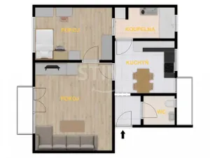 Prodej bytu 2+1, Ostrava, Edisonova, 66 m2